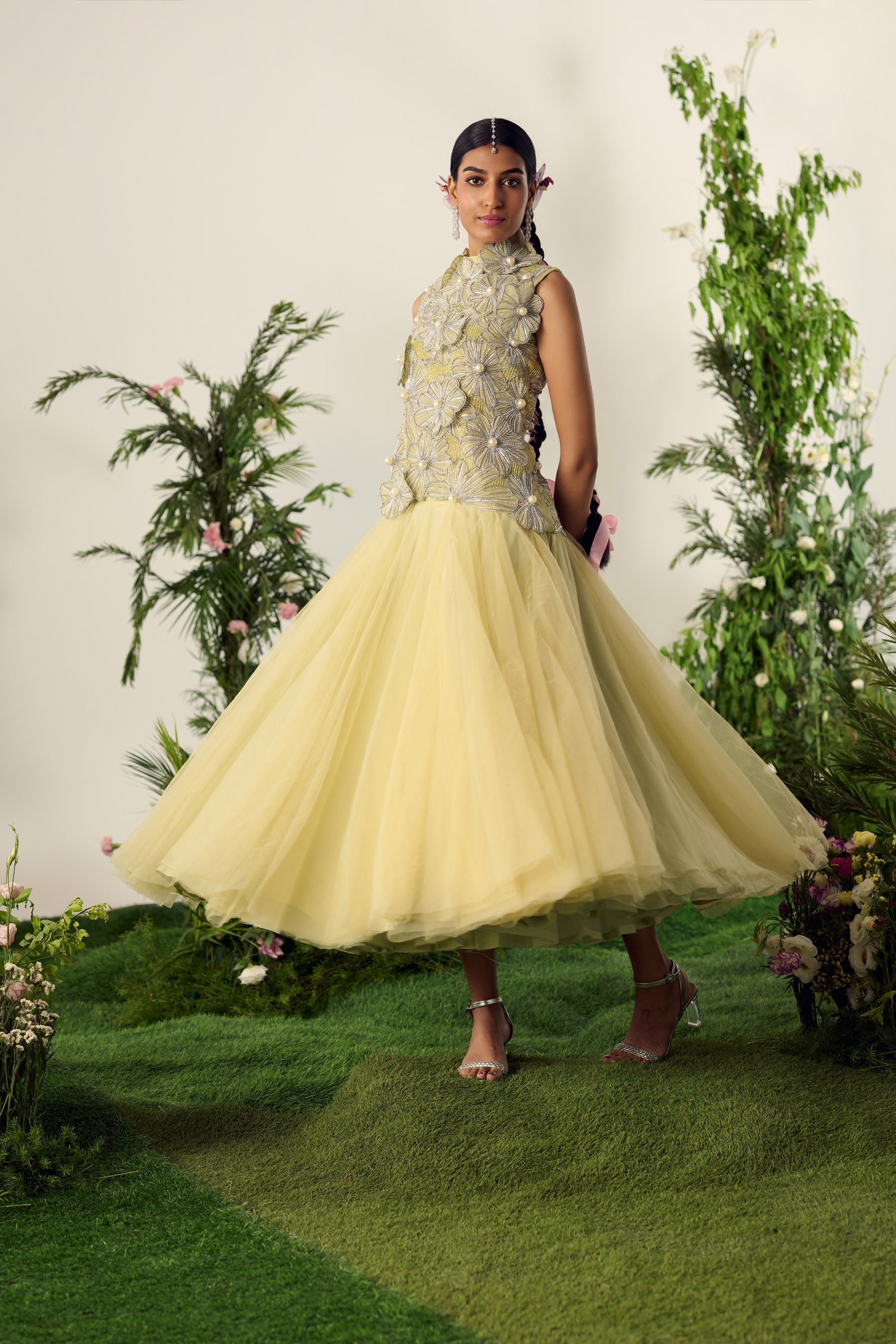 Buttercream Floral Dress Main image