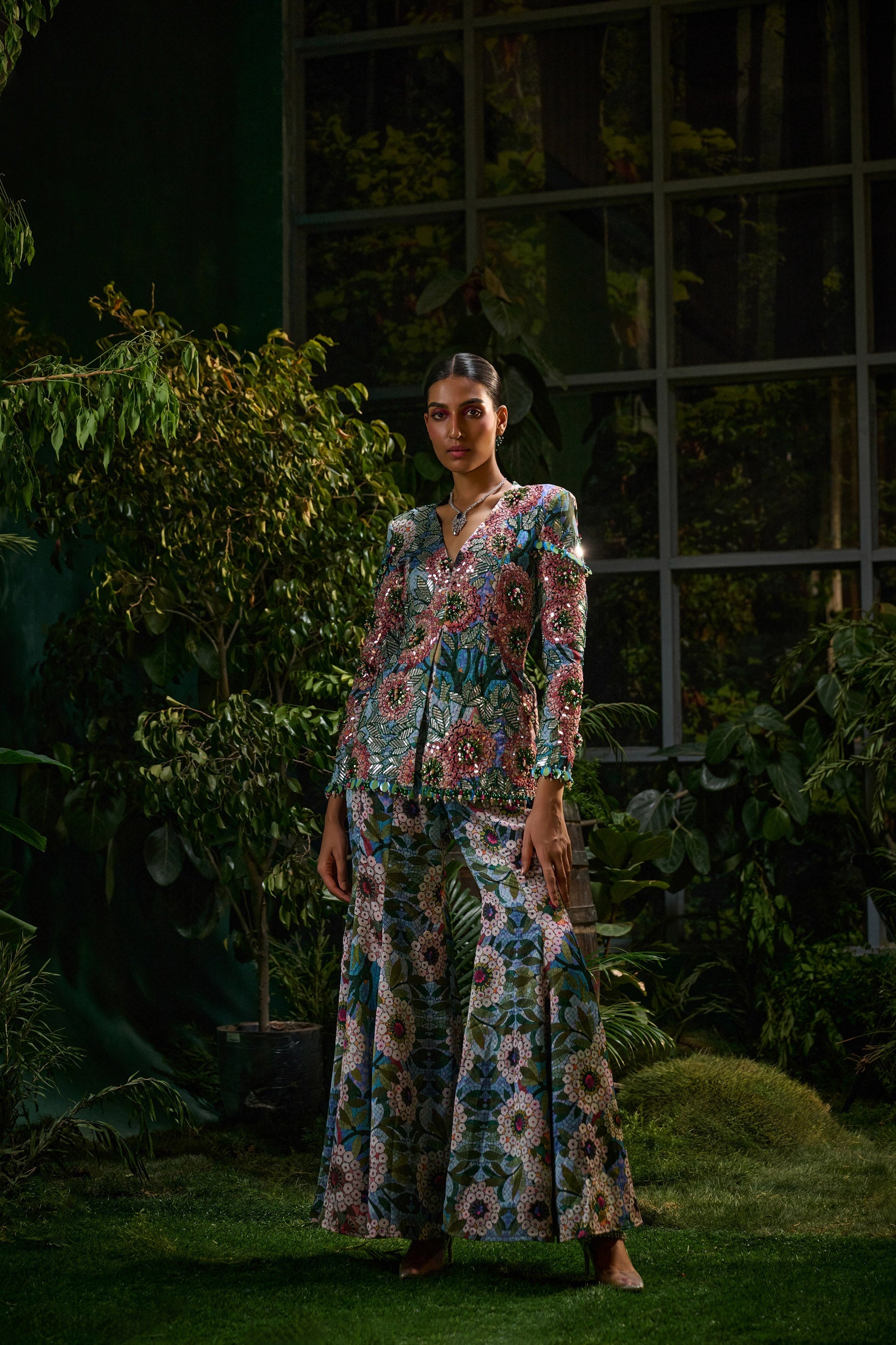 Noir Bloom Pant Set Main image