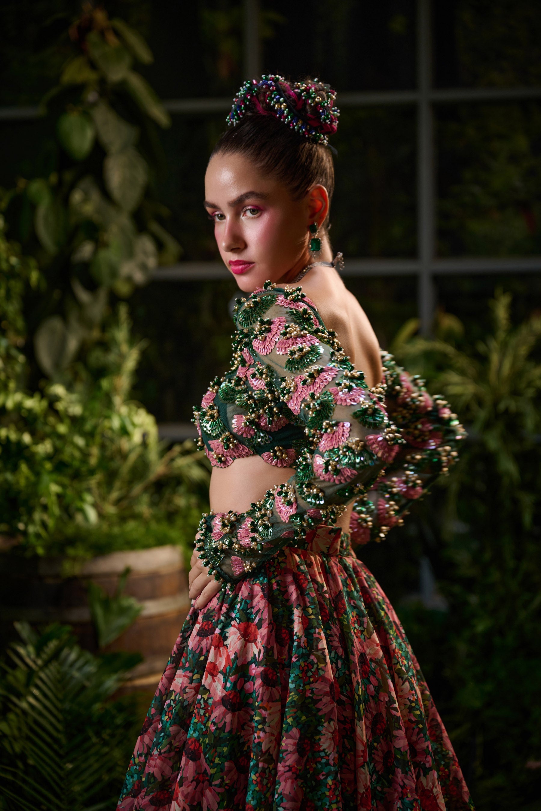 Flora Layered Skirt Set Secondary image