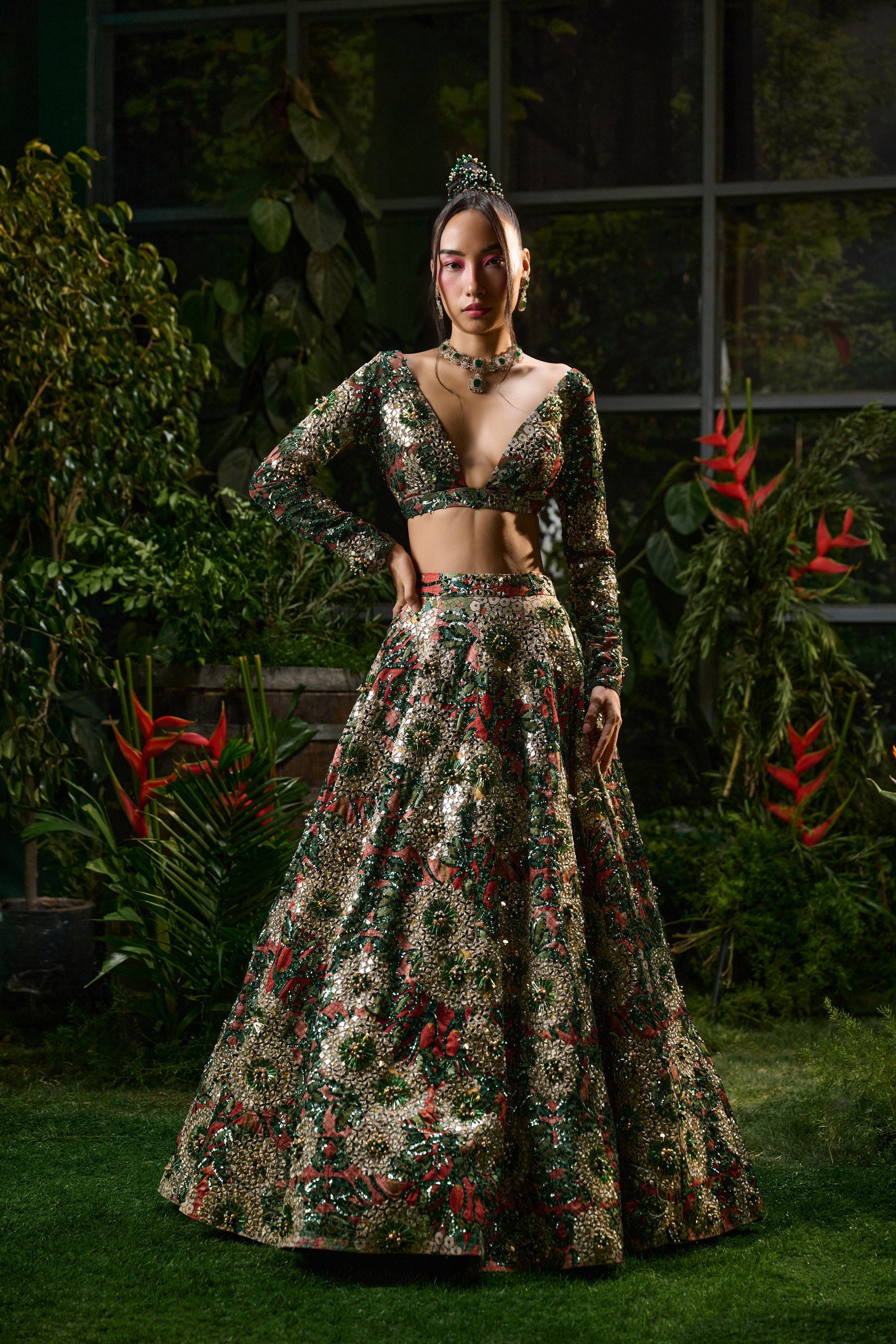 Rosarium Lehenga Main image