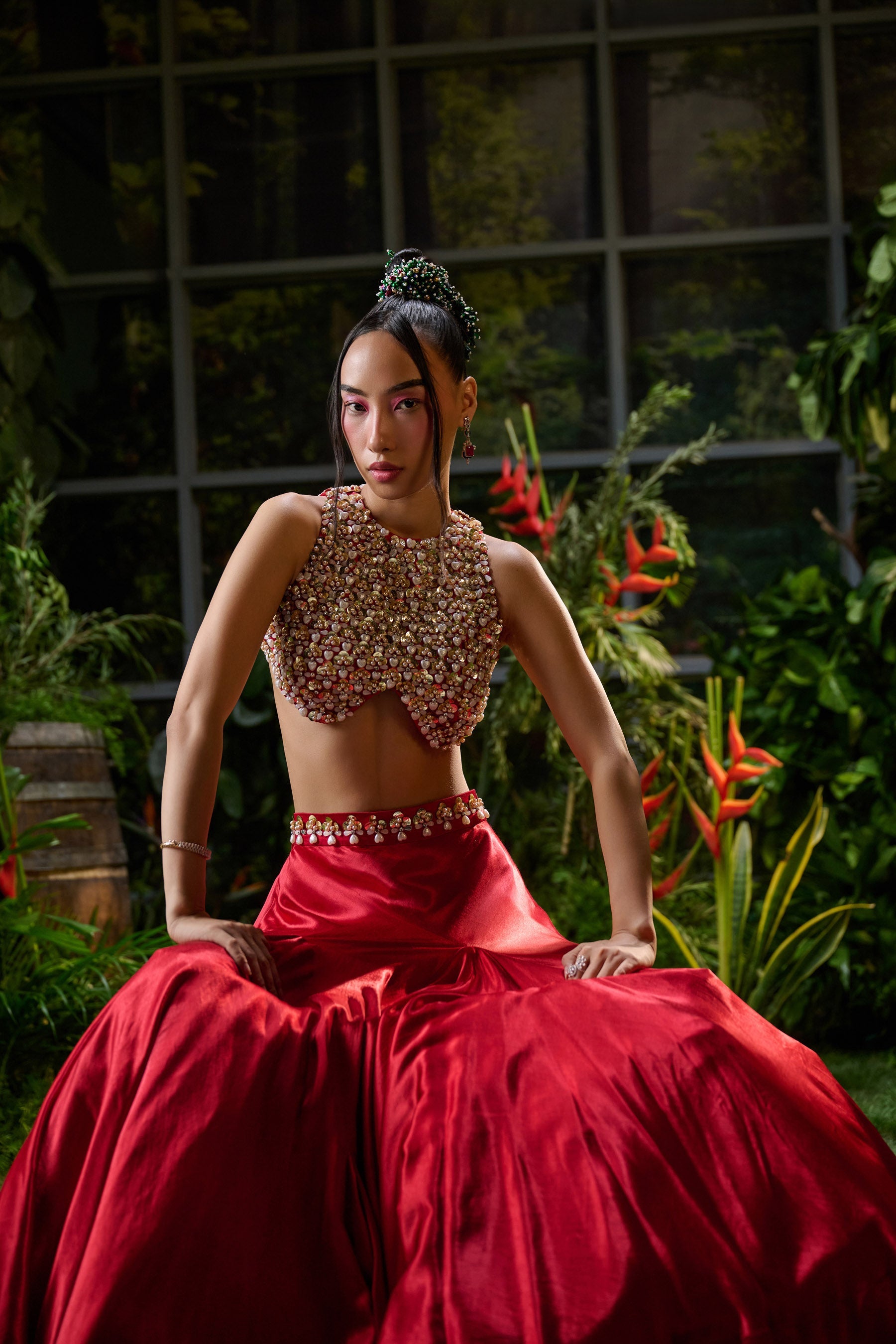 Surkh Lehenga Secondary image