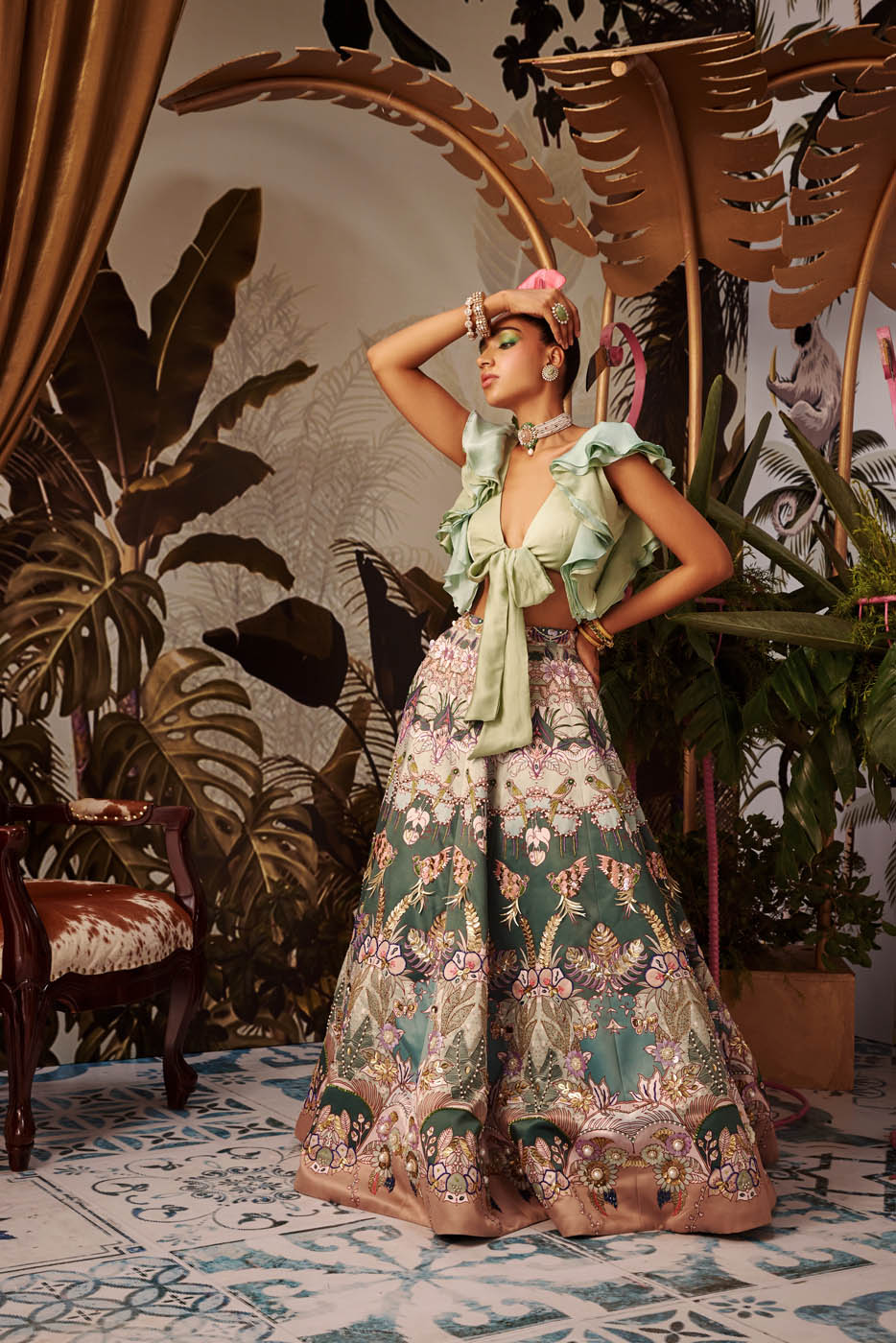 Villa Fiora Lehenga Secondary image