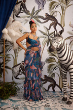 Sea Breeze Drape Saree