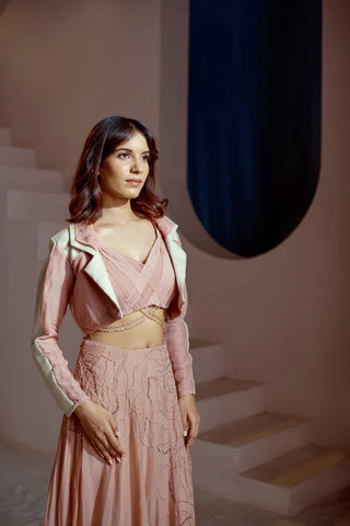 Denim Jacket Lehenga