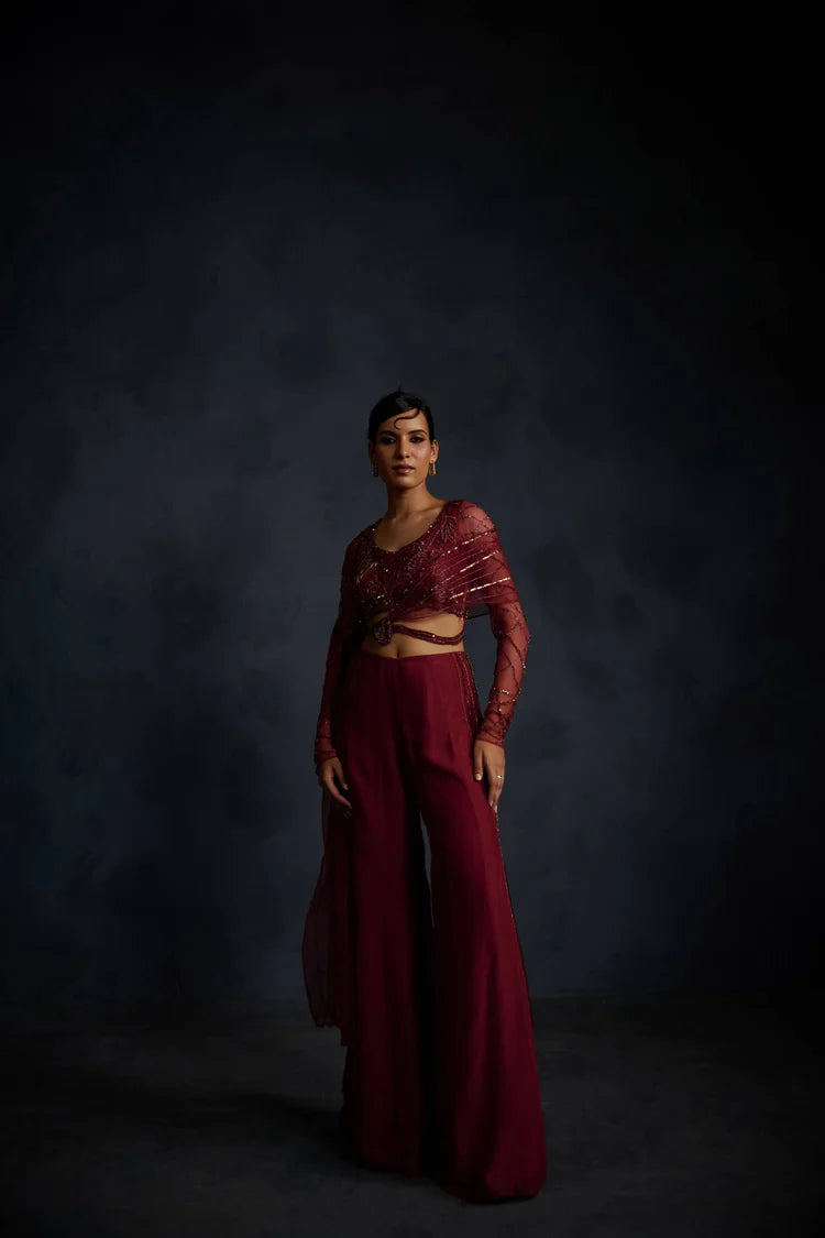 Etheral Palazzo Drape Saree
