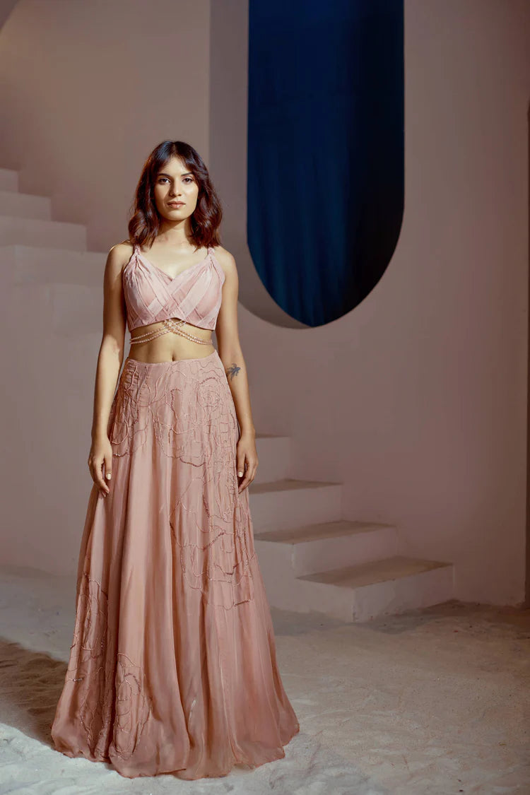 Denim Jacket Lehenga