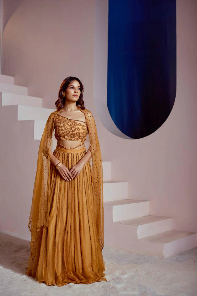 Vintage Floral Lehenga