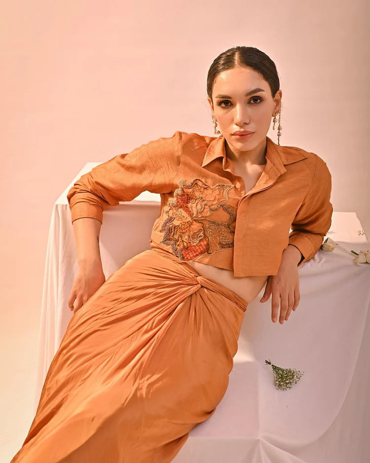 Aurum Jacket & Skirt Set