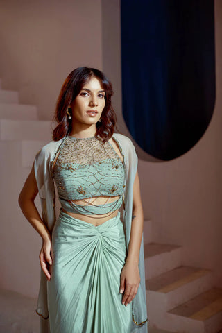 Celestial Drape Skirt Set