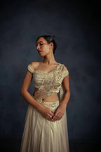Opaline Draped Lehenga