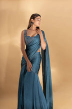 Twilight Draped Lehenga