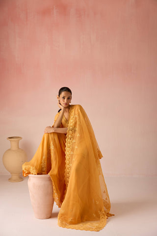 Ochre Short Kurta Set