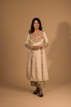 Multi Resham Embroidered Straight Suit