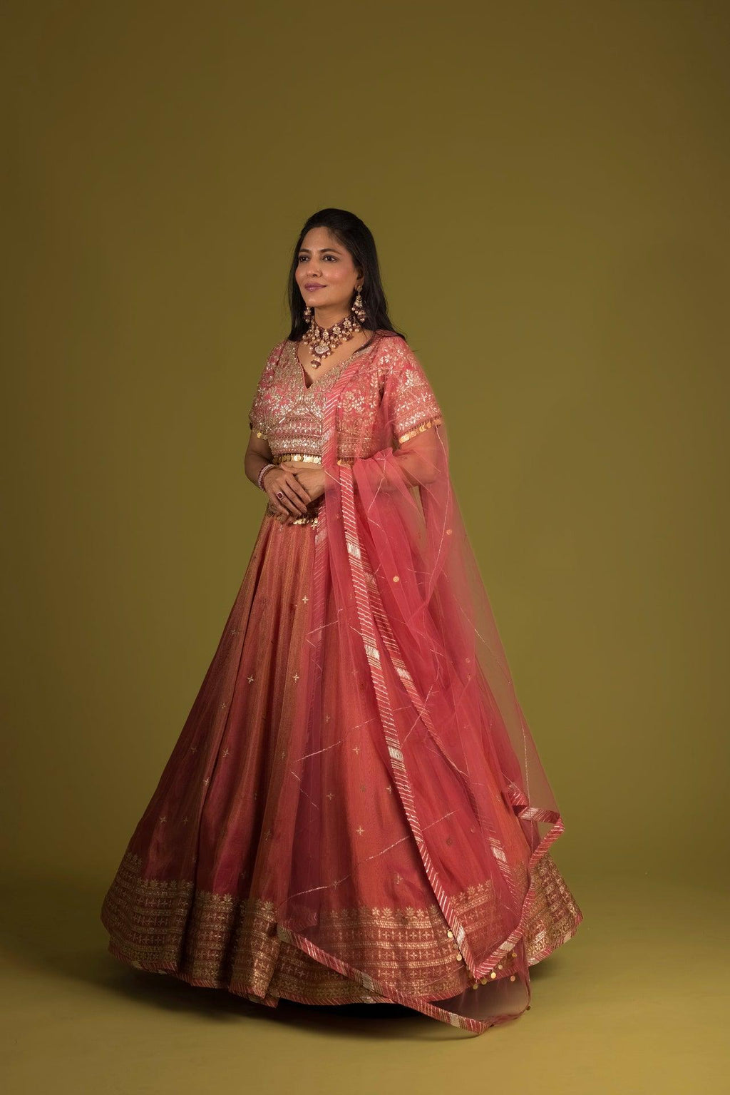 Pearl Zarkan Embroidered Lehenga