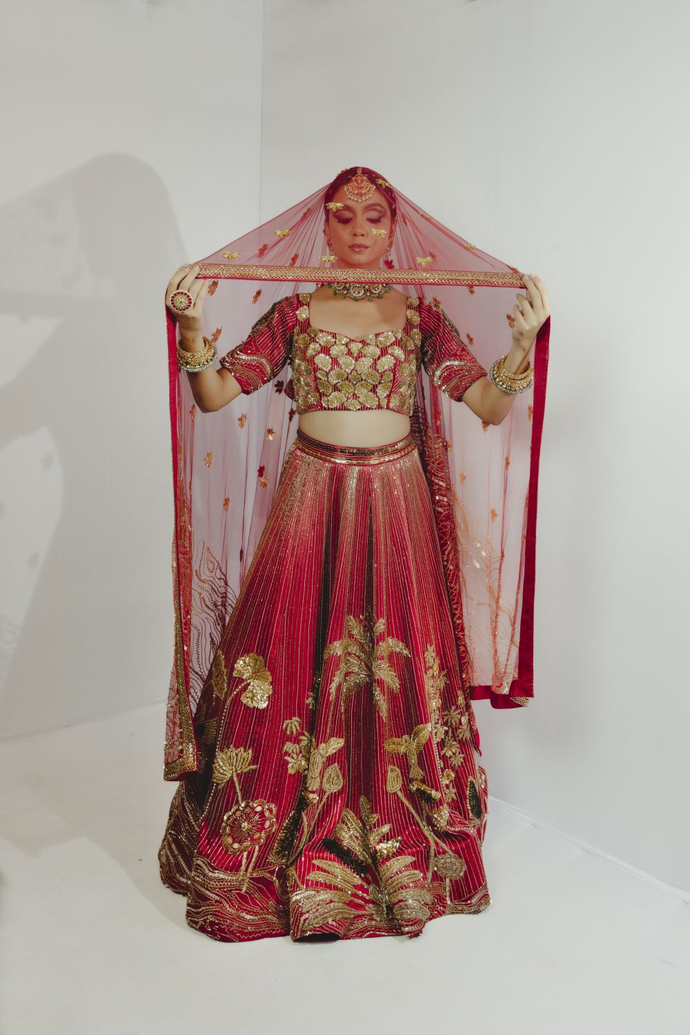 Shahi Gulab Lehenga