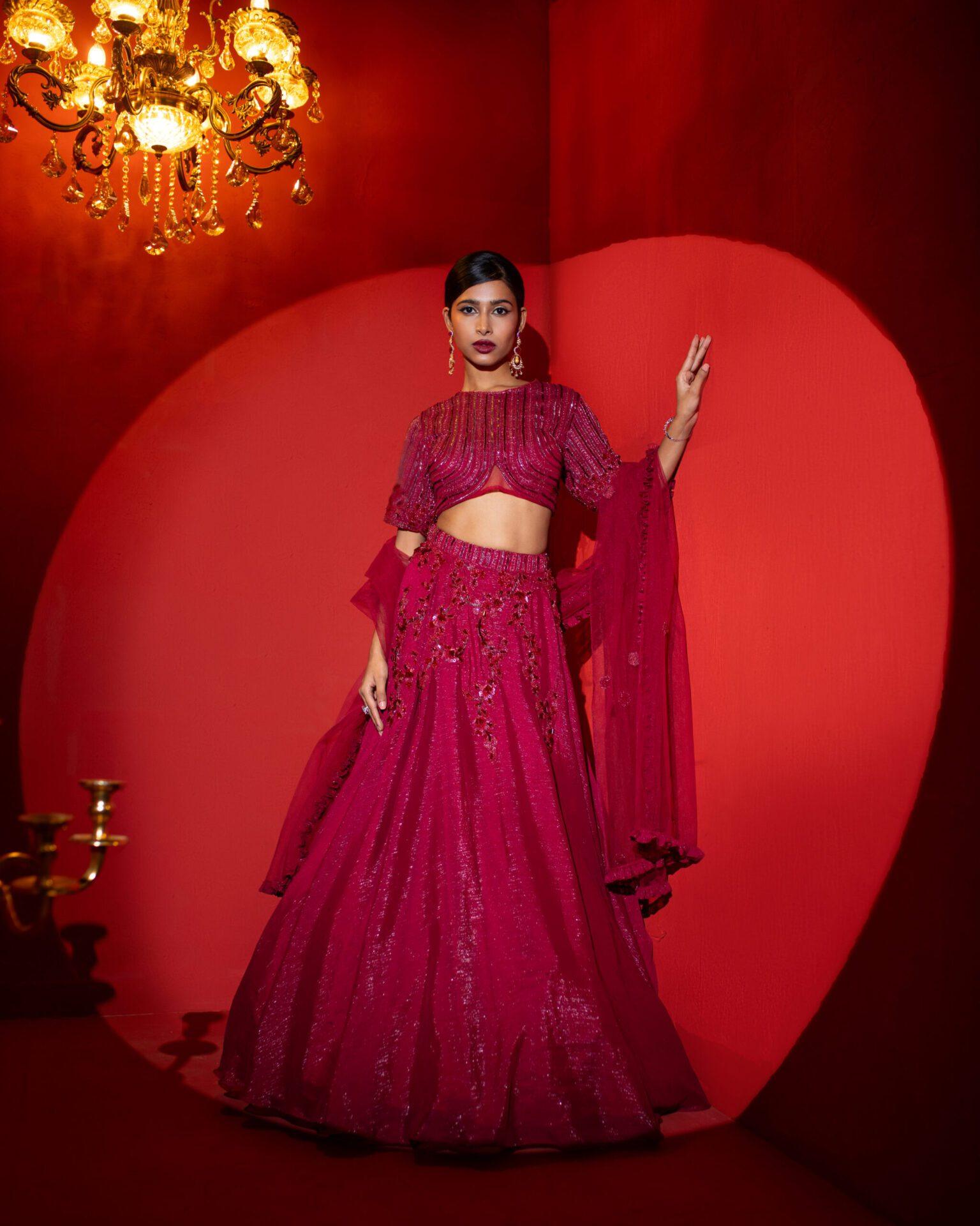 Sequins Embellished Lehenga Set