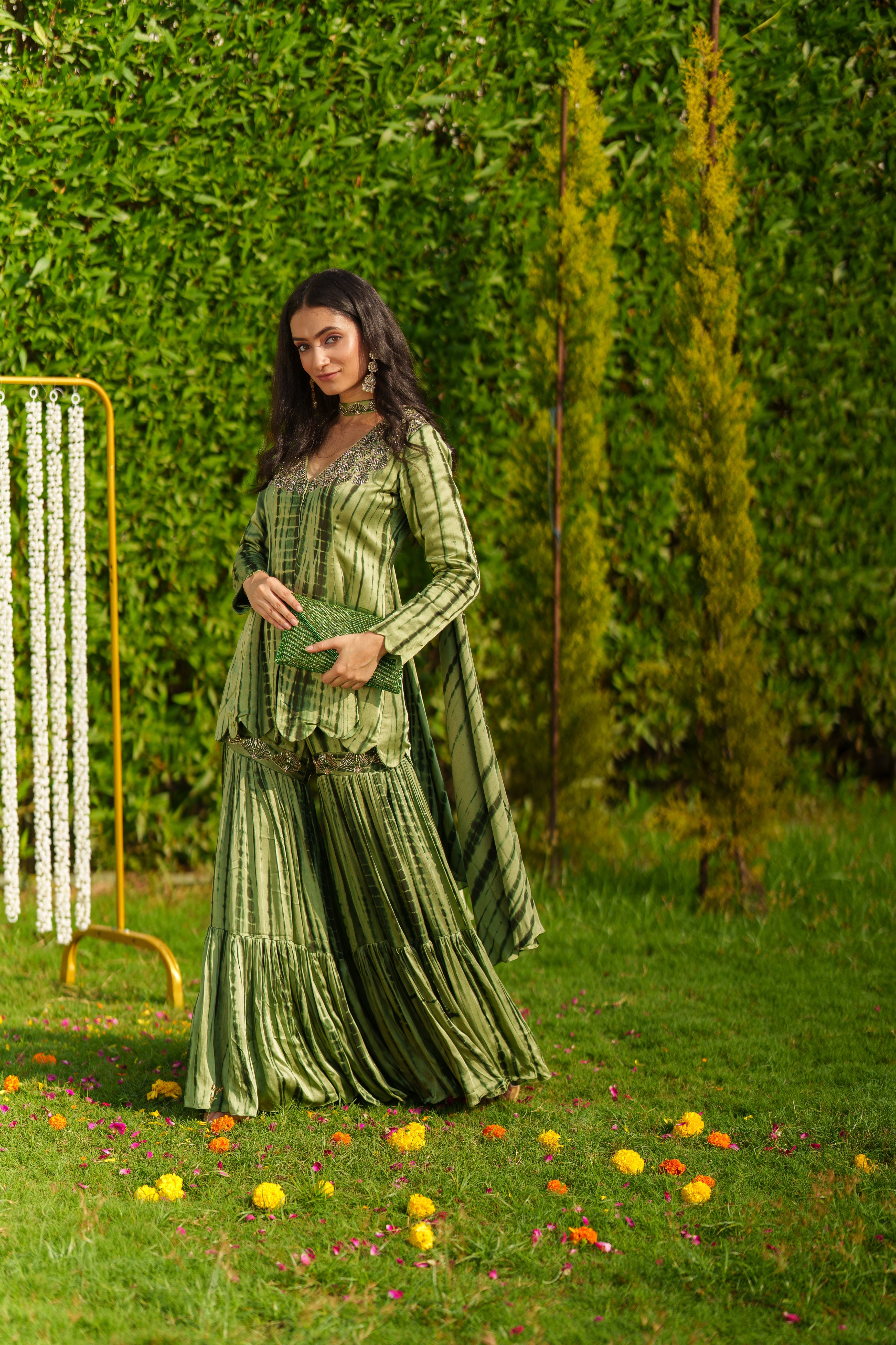 Short Kurta & Sharara Set