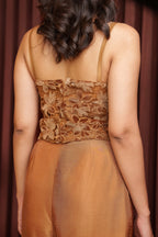 Brown Bell Bottom Pants