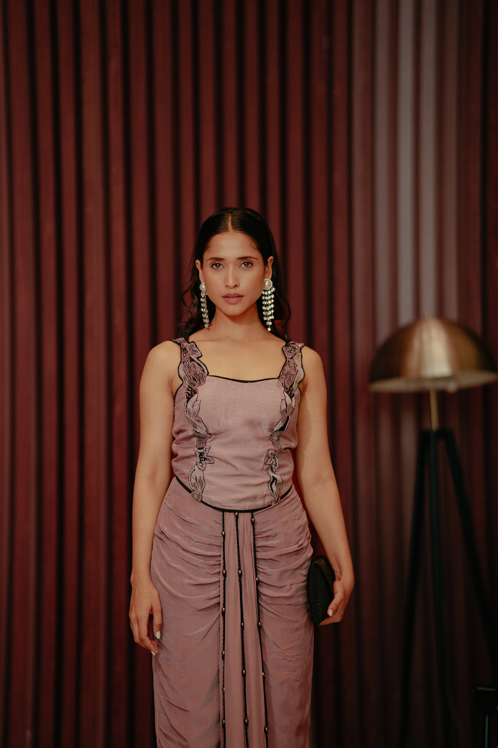 Corset Dhoti Skirt Set