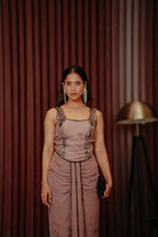 Corset Dhoti Skirt Set