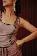 Corset Dhoti Skirt Set