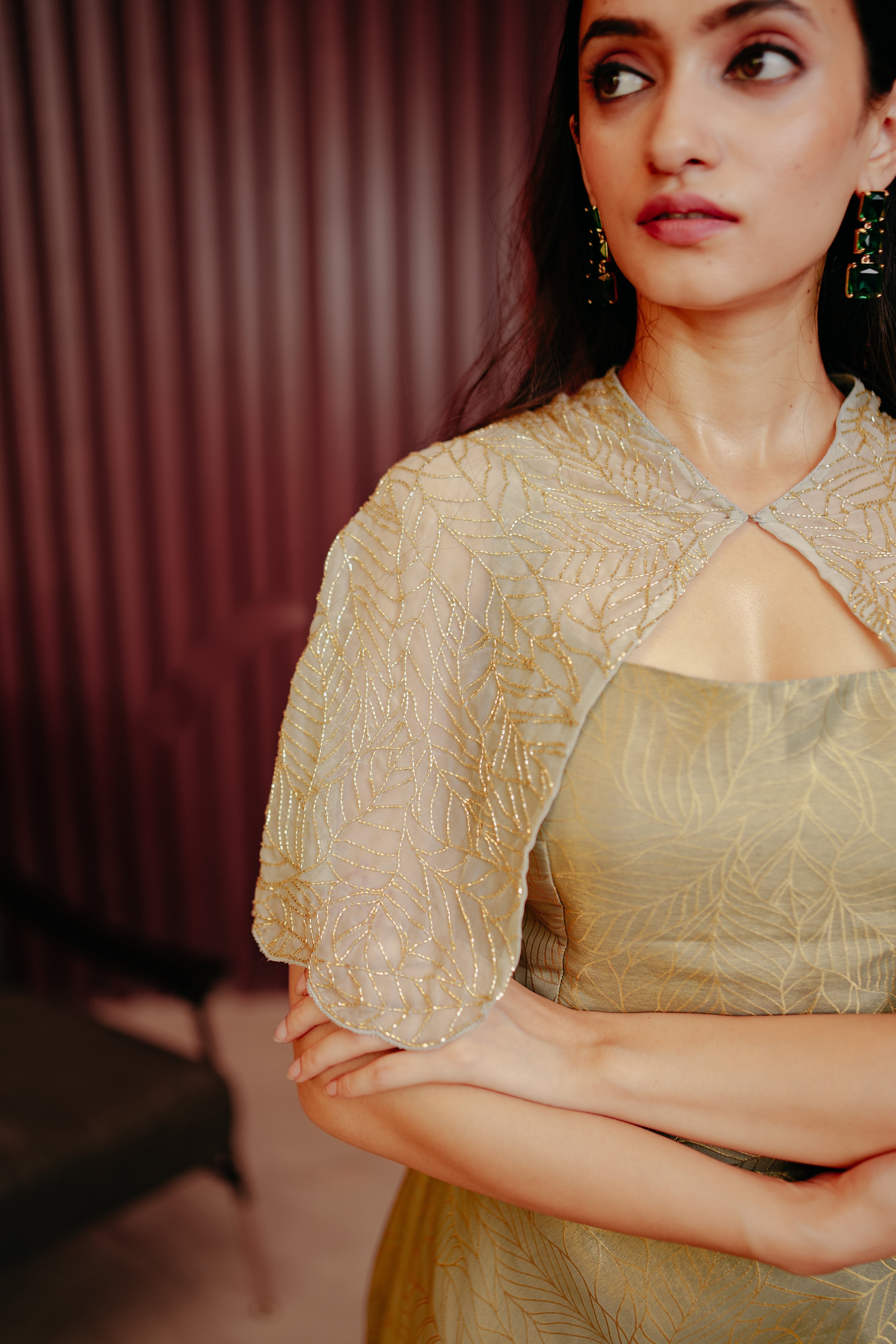 Short Cape Ghagra Set Secondary image