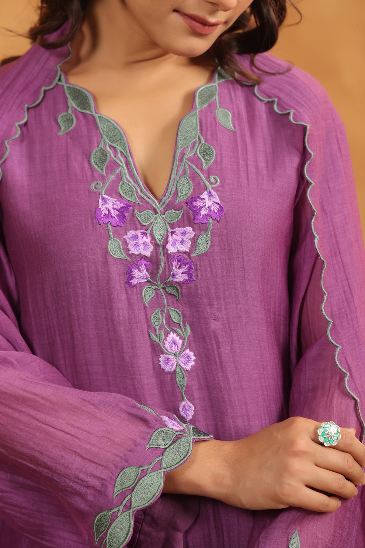 The Raat Ki Rani Royal Embroidered Suit Set