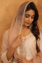 Ivory Bloom Hand Embroidered Kurta Set