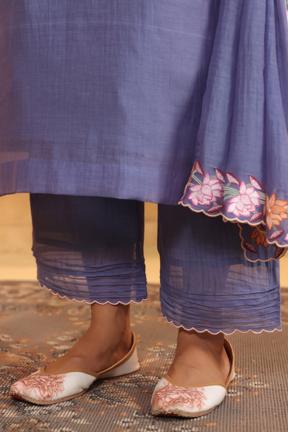 Twlight Haze Scalloped Kurta Set