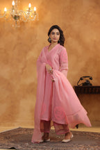 Dusty Pink Flowy Suit Set