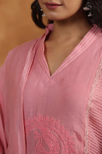 Dusty Pink Flowy Suit Set