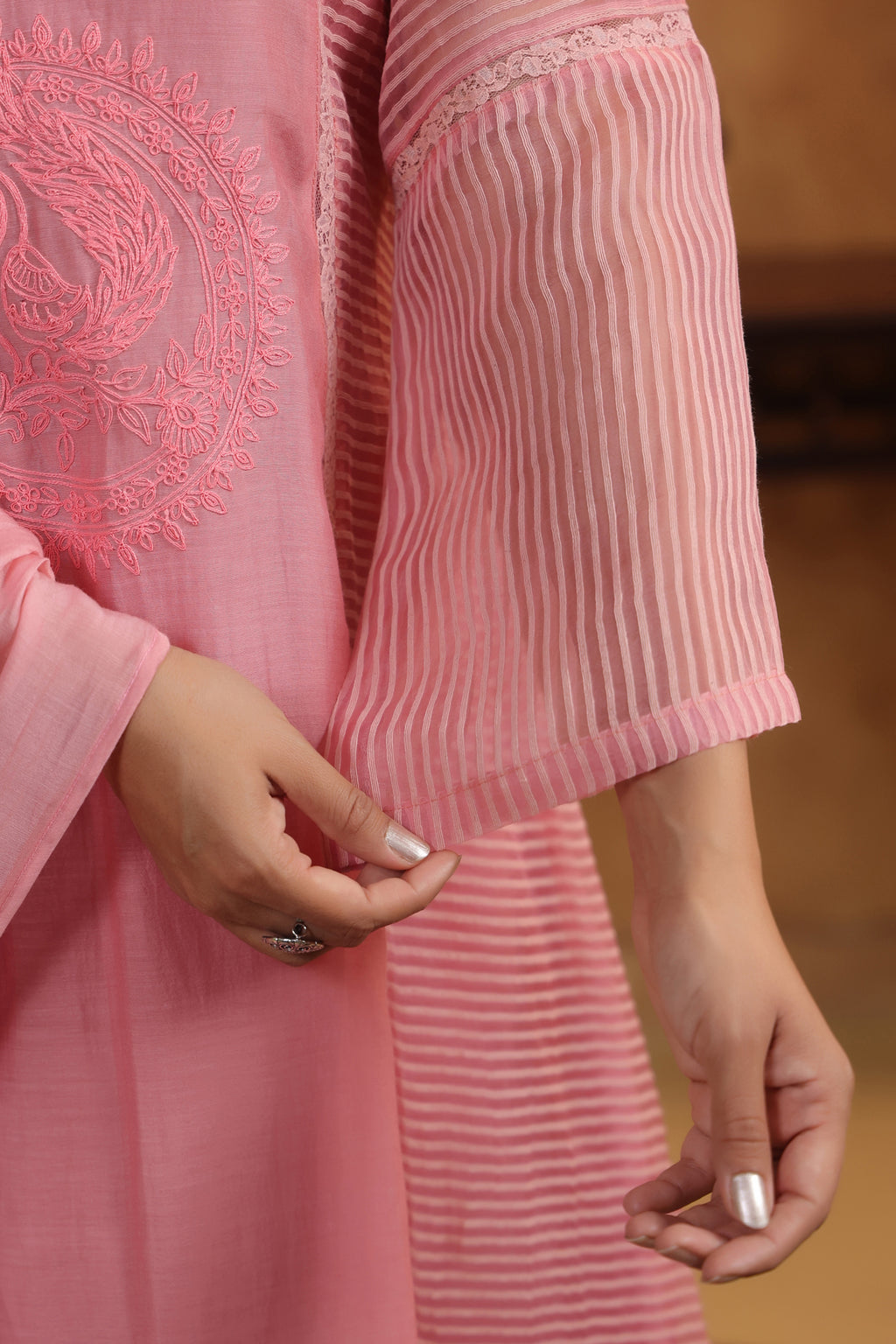 Dusty Pink Flowy Suit Set