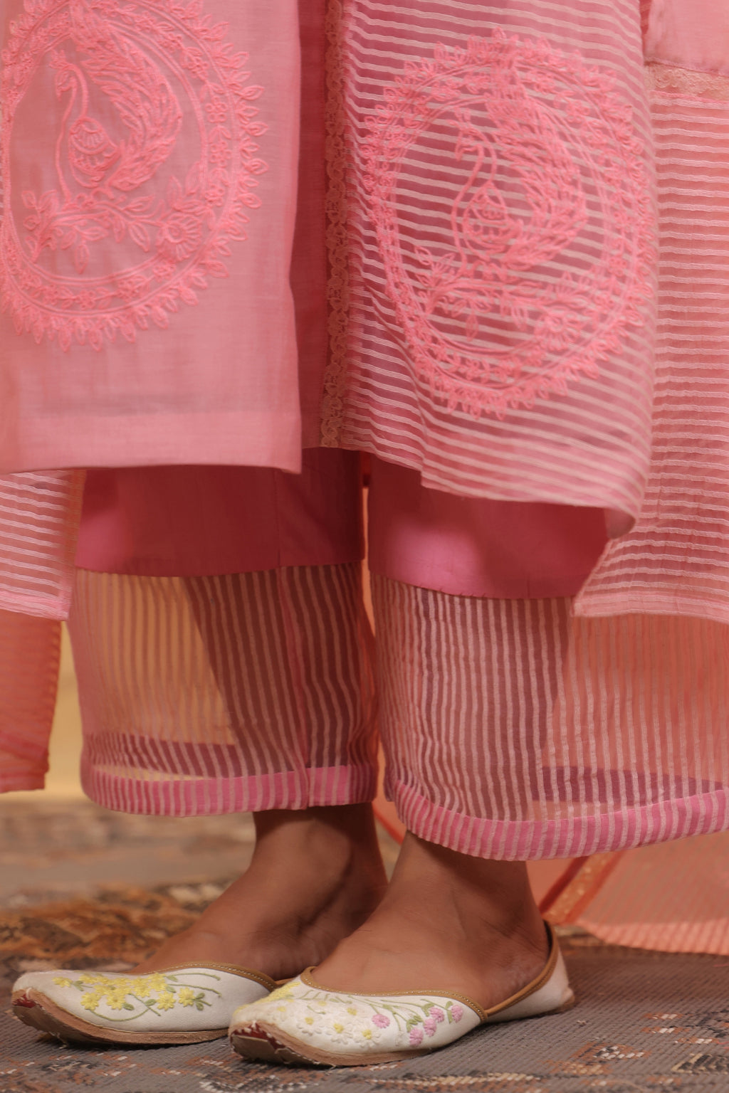 Dusty Pink Flowy Suit Set