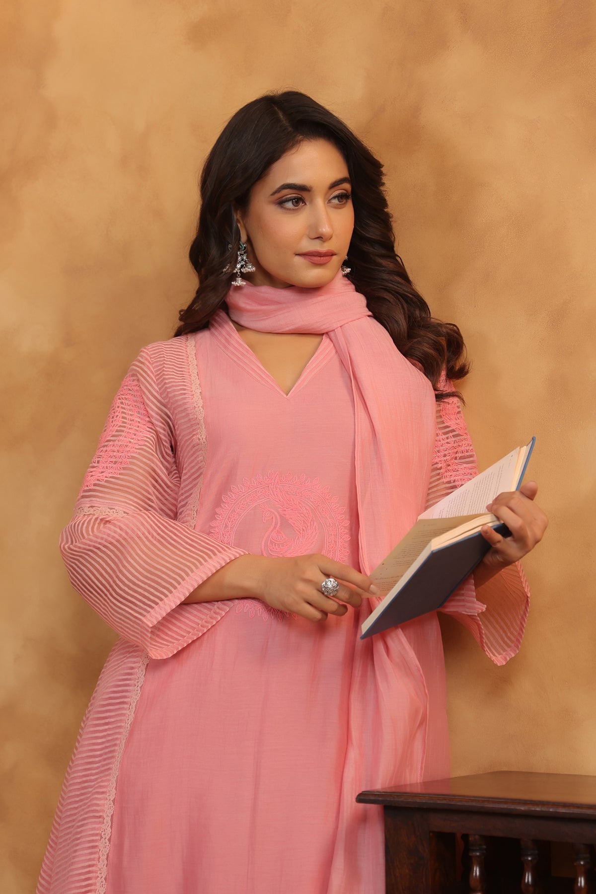 Dusty Pink Flowy Suit Set