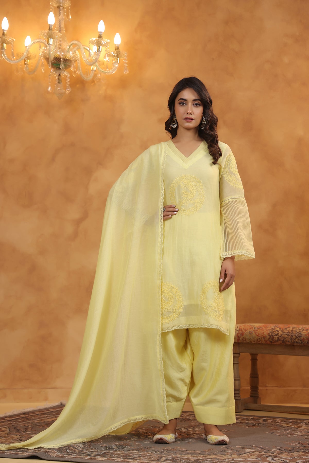 Sunkissed Silk Suit Set