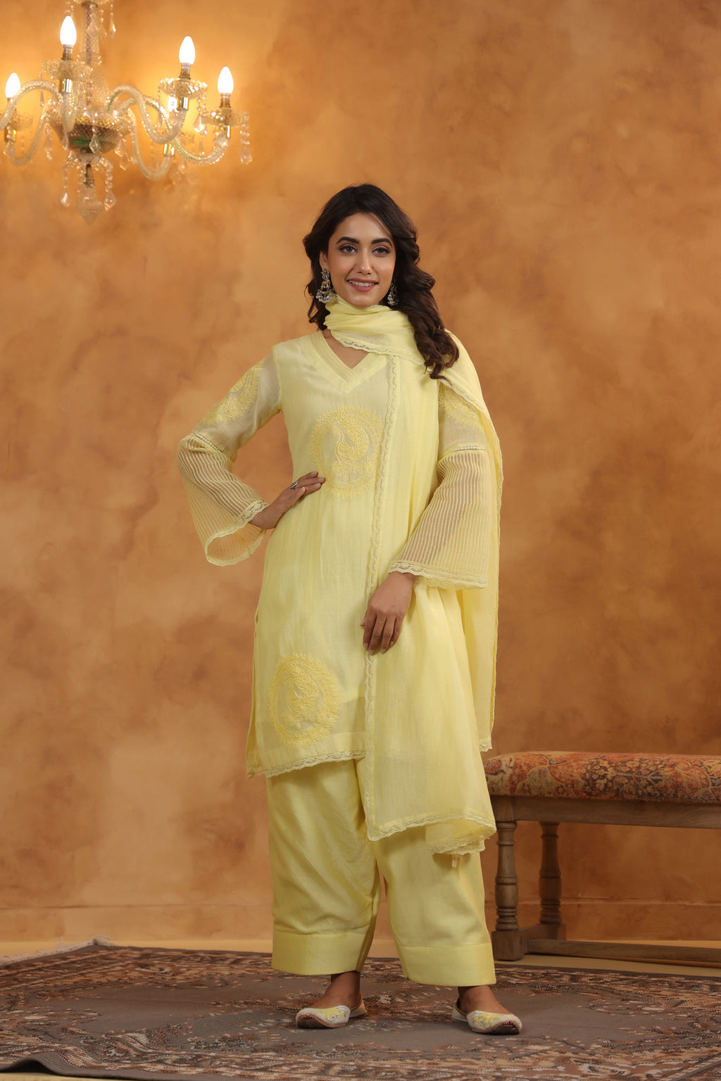 Sunkissed Silk Suit Set