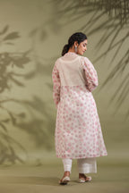 Rose Print Floral Off White Suit Set