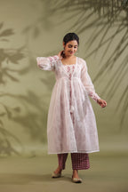 Hand Block Printed Kota Doria & Cotton Suit Set Of 3