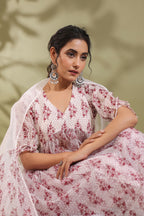 Hand Block Printed Kota Doria & Cotton Suit Set Of 3