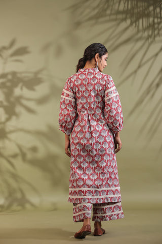 Hand Block Printed Cotton Suit Set Of 3