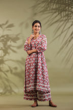 Hand Block Printed Cotton Suit Set Of 3