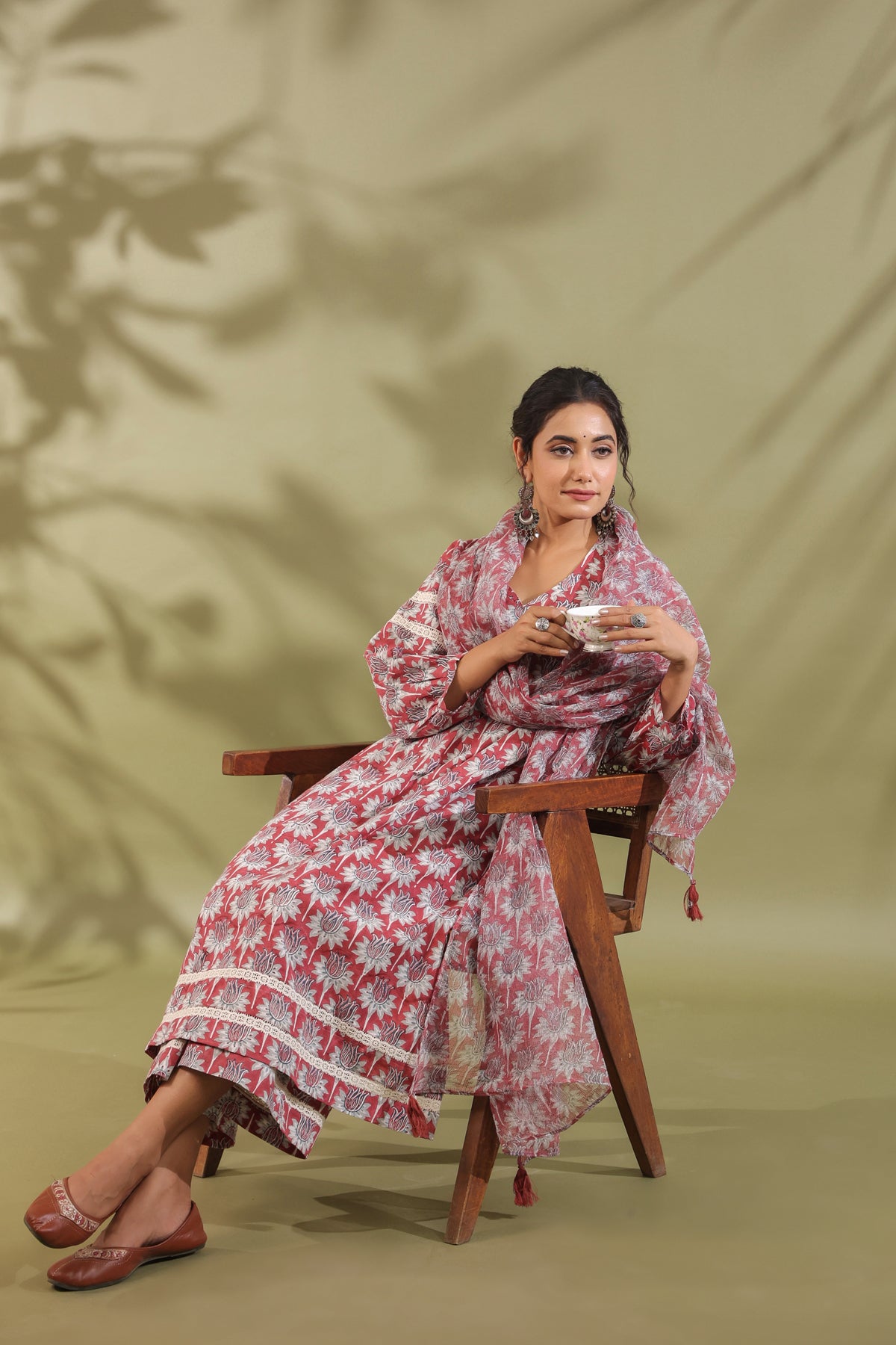 Hand Block Printed Cotton Suit Set Of 3