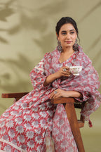 Hand Block Printed Cotton Suit Set Of 3