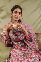 Hand Block Printed Cotton Suit Set Of 3