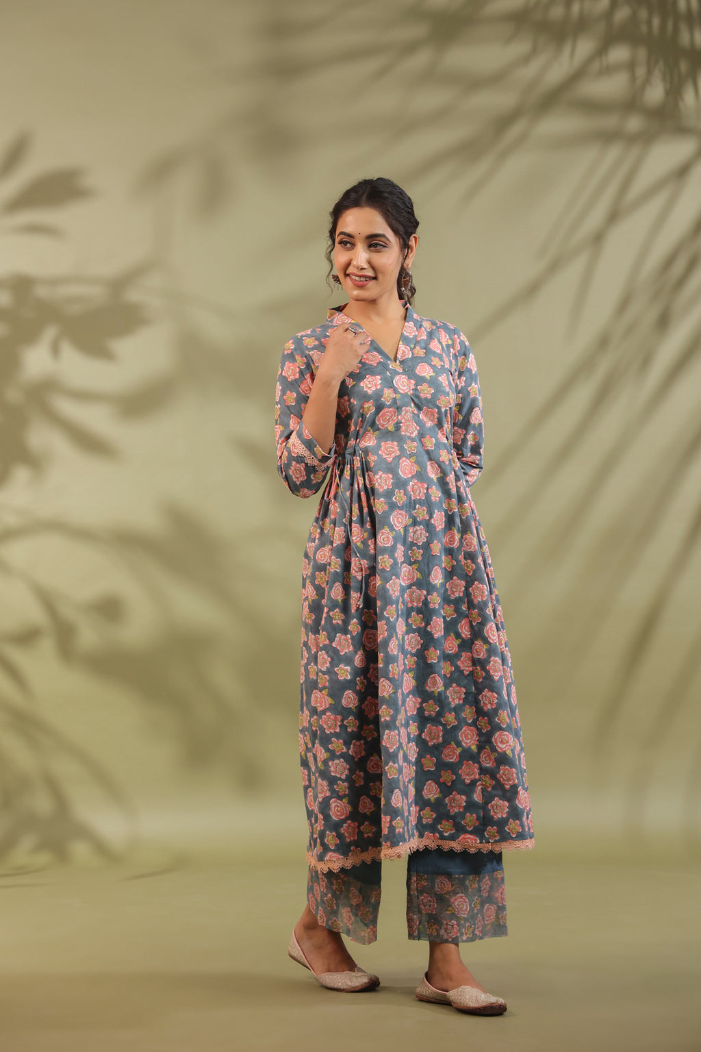 Hand Block Printed Cotton Suit Set Of 3