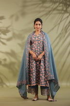 Hand Block Printed Cotton Suit Set Of 3