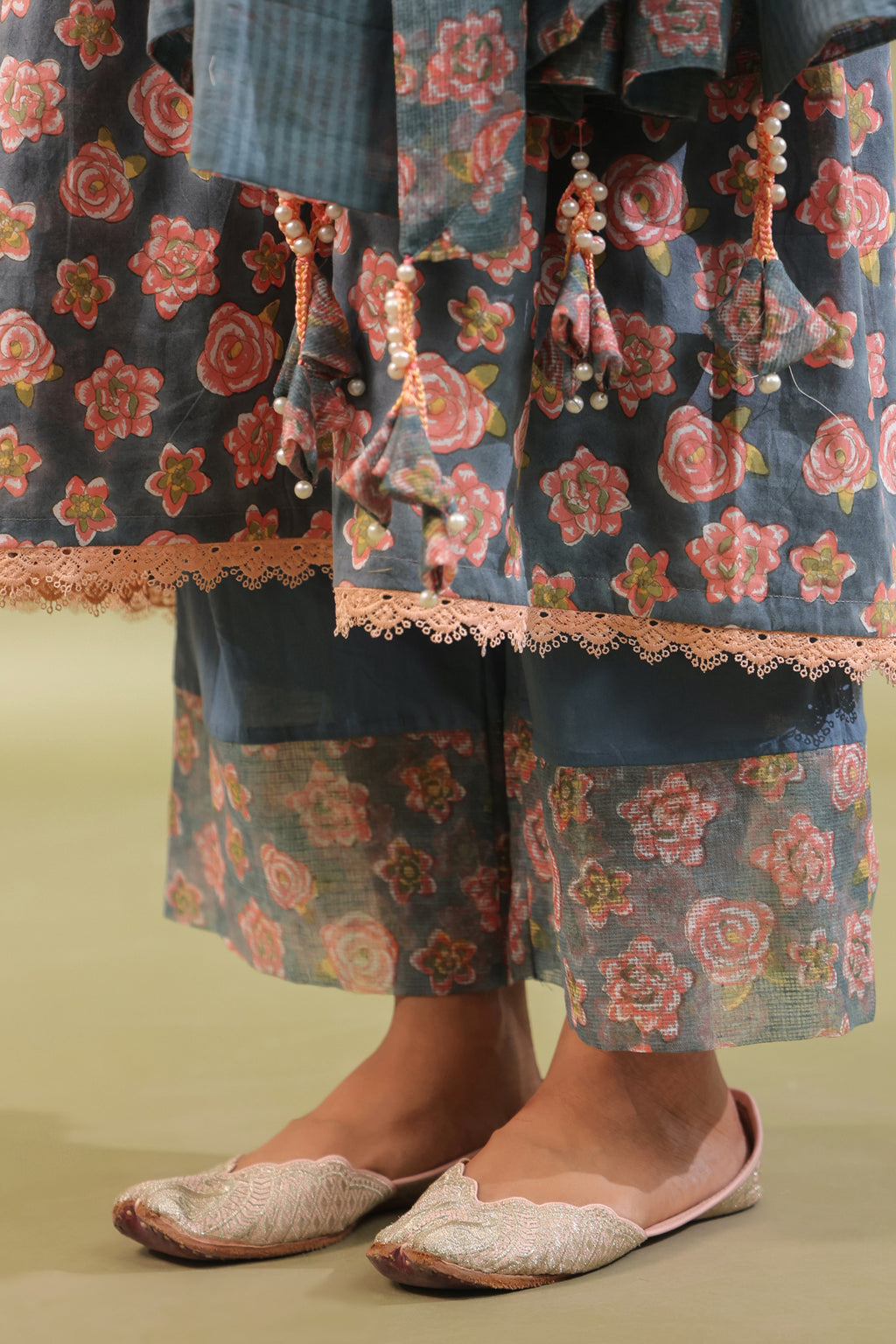 Hand Block Printed Cotton Suit Set Of 3