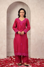 Floral Chanderi Suit Set