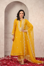 Sunflower Chanderi Suit Set