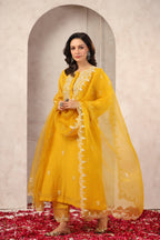 Sunflower Chanderi Suit Set